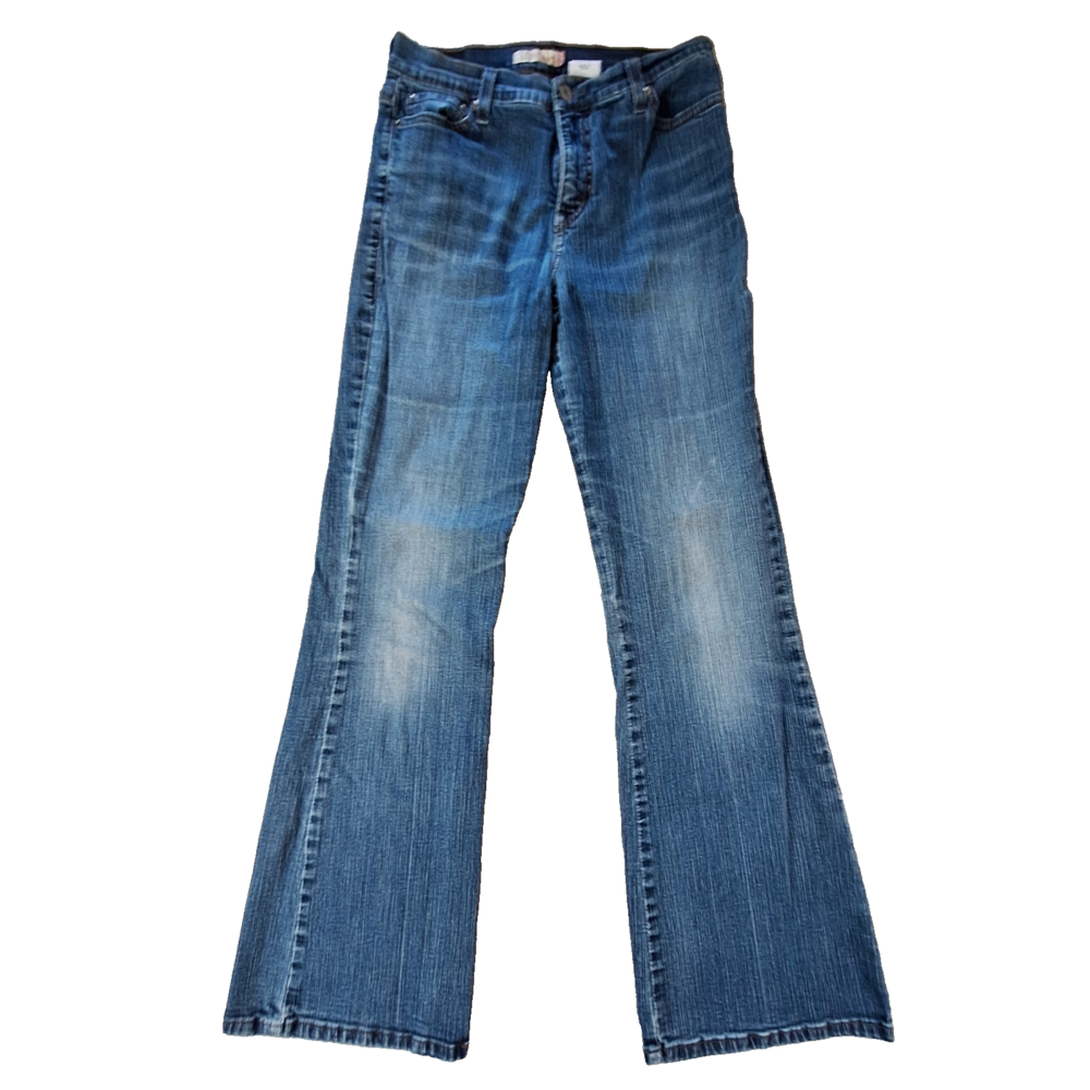 Levi's 548 Jeans Women's 10M Blue Denim Stretch Slimming Flare 26x29
